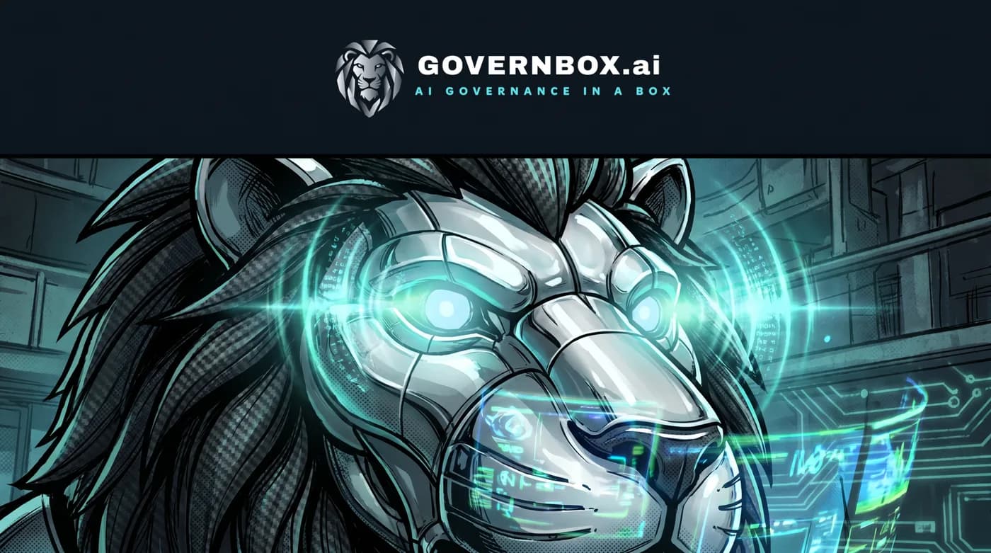 Comic panel: the lion guardian awakens and looks out at the world for the first time.