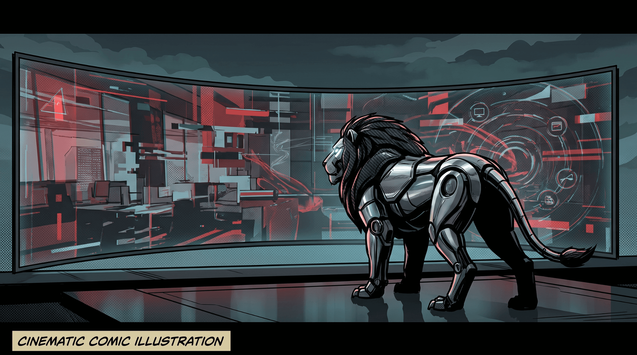 Comic panel: shadow AI spreads unchecked through organizations with no oversight.