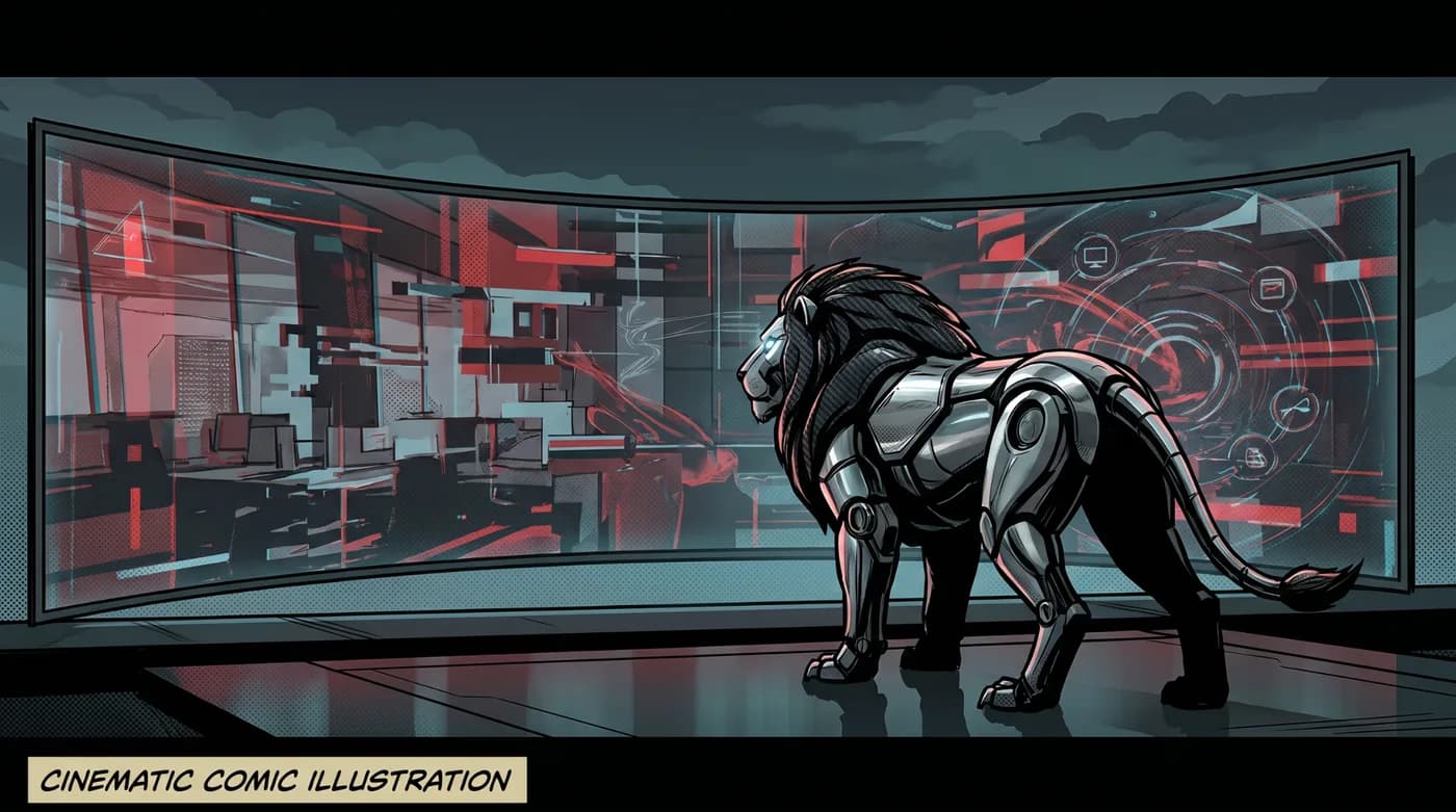 Comic panel: shadow AI spreads unchecked through organizations with no oversight.